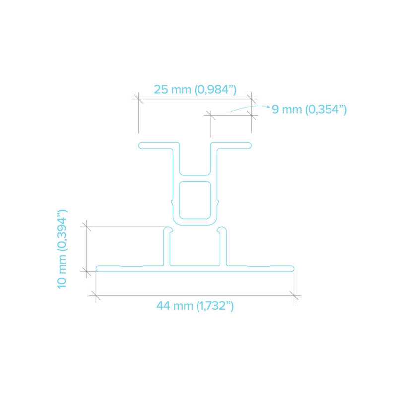 AV220 Vertical clip trim for 3/4″ Aspyre Artisan lap Hardieplank / Moulure verticale clip pour déclin 3/4 po pour Aspyre Artisan
