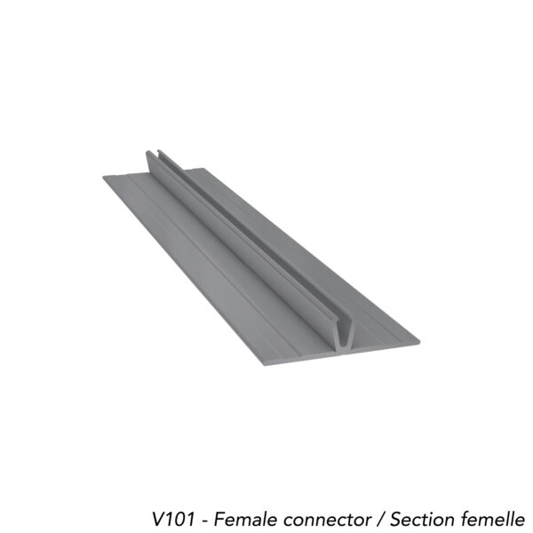 V101 Mill clip trim female for 5/16” fiber cement panels Hardiepanel